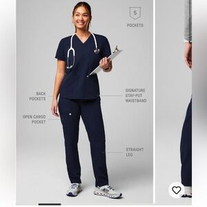 Fabletics Navy Straight Leg Women's Pants